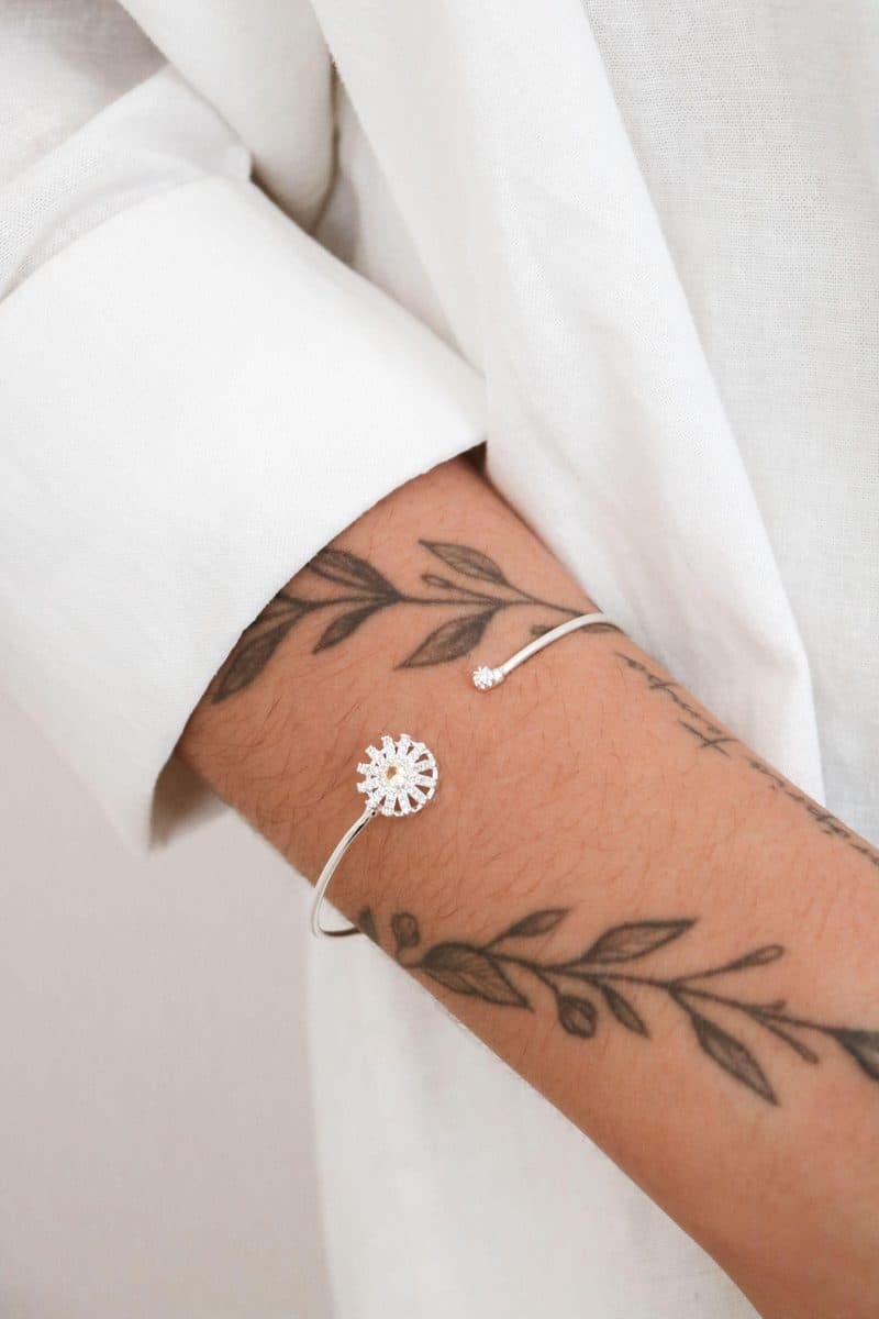 Bracelete sol pedrinha amarela