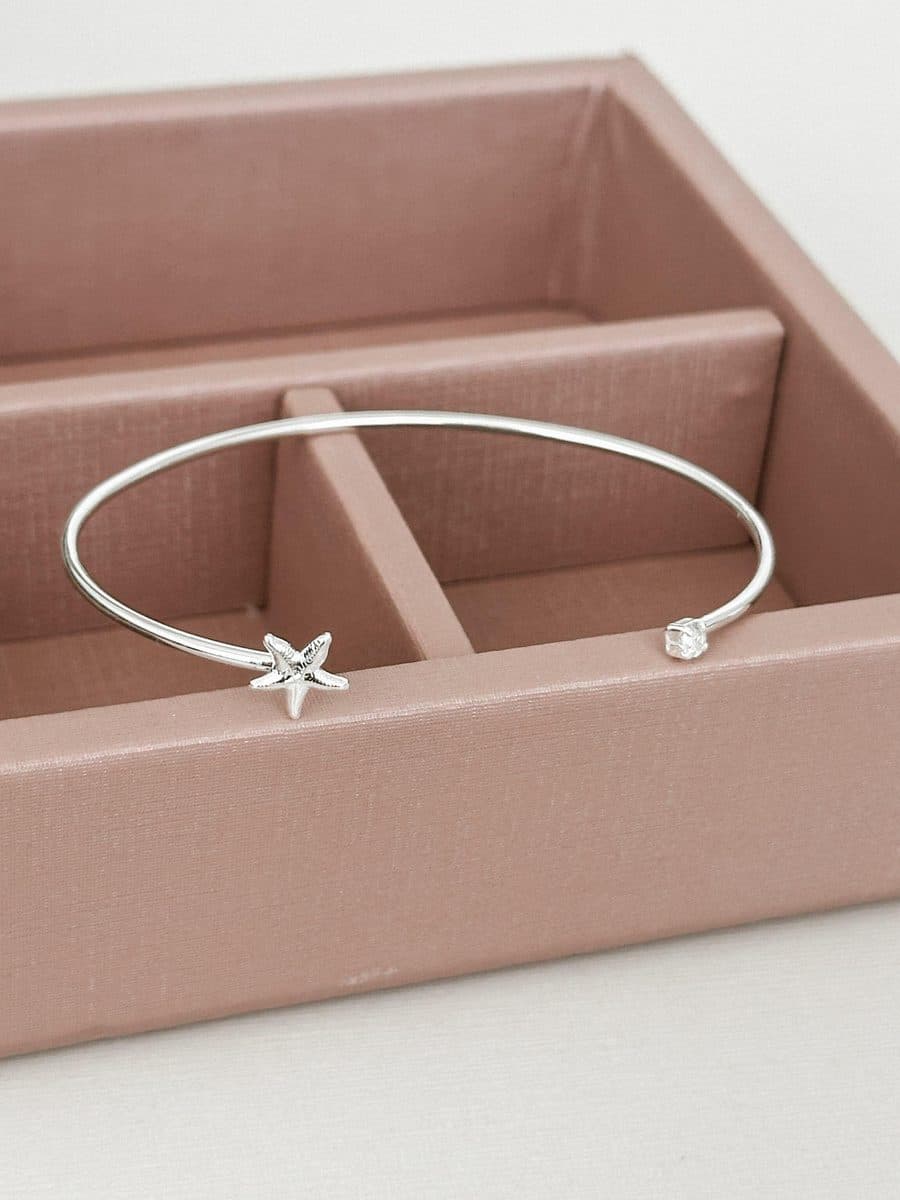 Bracelete pedra e estrela do mar